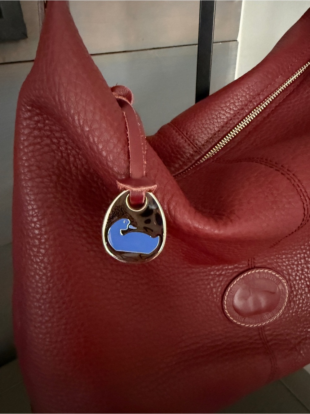 Dooney & Bourke Pebble Leather Hobo - Flawed, Please Read - Picture 8 of 14
